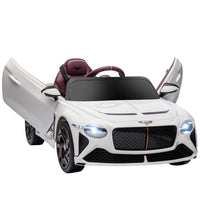 
              Bentley Bacalar Licensed 12V Kids Electric Ride-On Car with Portable Battery White
            