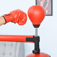 HOMCOM Boxing Punch Bag Stand Rotating Flexible Arm Speed Ball Waterable Base