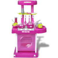 
              Kids/Children Playroom Toy Kitchen with Light/Sound Effects Pink
            