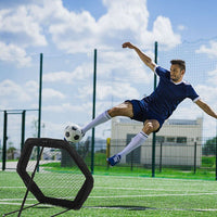 SPORTNOW Foldable Rebounder Net Football Soccer Training Net with Adjustable Angles