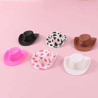 
              12Pcs Mini Cowboy Doll Hat Ornament Small Hat For Kids Toys Dolls Accessories DIY Jewelry Craft Decoration Miniature Hat
            