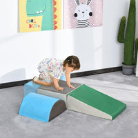 
              HOMCOM 5 Piece Soft Safe Foam Playset Climb and Crawl Activity Toy for Toddler
            