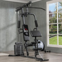 
              HOMCOM Multifunction Home Gym Machine with 45kg Weight Stack for Full Body Workout
            