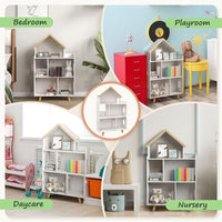 
              ZONEKIZ 3 Tier Toy Storage Shelf with 6 Cubby for Playroom, Bedroom, White
            