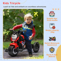 AIYAPLAY 3 in 1 Baby Trike Ride On with Headlights Music Horn RED
