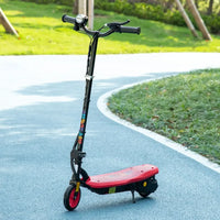 
              HOMCOM Folding Electric Scooter E-Scooter with LED Headlight for Ages 7-14 Years Red
            