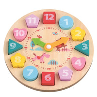 Lelin Learning Clock Teaching Hours Animals Educational Toy For Toddlers Kids
