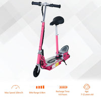 
              HOMCOM Teen Foldable Electric Scooter Electric Battery 120W with Brake Kickstand PINK
            