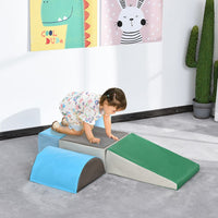 HOMCOM 5 Piece Soft Safe Foam Playset Climb and Crawl Activity Toy for Toddler