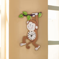 Fantasy Fields Kids Monkey Wall Clock Animal Themed Sunny Safari TD-0081AR