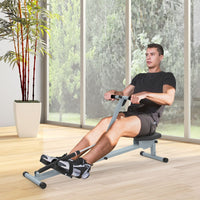 
              HOMCOM 12 Level Fitness Rowing Machine Cardio Fitness Workout and Gym Training
            