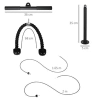 
              Cable Pulley System, Lat Pull Down System with DIY Loading Weight Pin
            