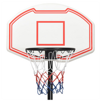 
              vidaXL Basketball Stand White 237-307 cm Polyethene
            