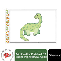 
              Doodle A4 Ultra-Thin Portable LED Tracing Pad with USB Cable, Dinosaur
            