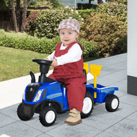 
              HOMCOM Ride On Tractor Toddler Walker Foot To Floor Slider 12-36 Months Blue
            