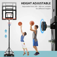 
              SPORTNOW 2.1-2.6m Basketball Hoop and Stand with Weighted Base Portable on Wheels
            