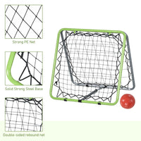 HOMCOM Angle Adjustable Rebounder Net Goal Training Set Football Soccer Baseball