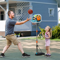 Ultimate Kids Basketball Set Hoop Ball Pump Adjustable Height Fillable Base 3-8 Yrs