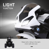 
              HOMCOM Electric Kids Ride on Motorcycle BMW Liscensed Headlights Music Black
            