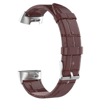 
              Real Leather Watch Band for Fitbit Charge 3 High Quality And Comfortable- Brown
            