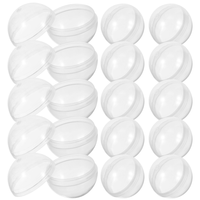 
              50/100Pcs Shell Fillable Round Balls Clear Fiber Capsules Bath Toys Multi-purpose Empty Kids Claw Machines for
            