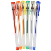 
              6x Glitter Gel Pens Kids School Stationary STA1467
            