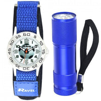 
              R4402 RAVEL FOOTBALL KIDS WATCH & TORCH SET
            