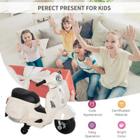 
              Vespa Licensed Kids Ride On Motorcycle 6V Battery Powered Electric Toys for Ages 18-36 Months WHITE
            