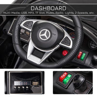 
              Mercedes Benz AMG GTR 12V Licensed Ride-On Car with Lights Music Remote 3-5 Yrs Black
            