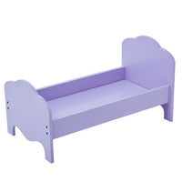 
              Olivia's Little World Doll Single Bed Purple & Bedding Set Zebra TD-11929-1H
            