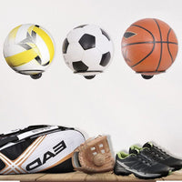 
              Wall Mounted Football Holder Metal Storage Rack Basketball Soccer Hat Stand 2PCS
            