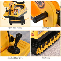 HOMCOM Ride On Excavator Toy Tractors Digger Movable Walker Construction Truck
