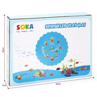 
              SOKA 168cm ROUND Inflatable Sprinkler Splash Pad Play Mat Water Pool Summer Toy
            
