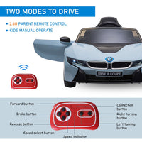
              Licensed BMW I8 Coupe Kids Ride-On Car 6V with Remote Lights Horn Music
            