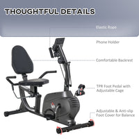 
              HOMCOM Exercise Training Stationary Cycling Bike with LCD Monitor & Pad Holder
            