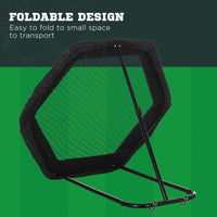
              SPORTNOW Foldable Rebounder Net Football Soccer Training Net with Adjustable Angles
            