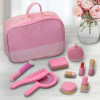 
              Teamson Kids Wooden Vanity Set Makeup Kit with 10 Accessories Pink TK-W00010
            