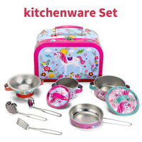 
              SOKA Kitchenware Set Metal Kids 10 PCS Kitchen Set with Carry Case UNICORN
            