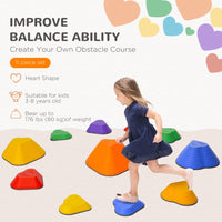 
              AIYAPLAY 11PCs Kids Stepping Stones, Non-Slip Stackable River Stones
            