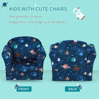 Children Kids Mini Sofa Armchair Planet-Themed Chair for Bedroom Playroom