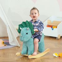 
              HOMCOM Kids Ride-On Rocking Horse Triceratops-shaped Toy for 36-72 Months
            