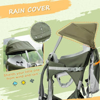 
              HOMCOM Toddler Hiking Backpack Carrier w/ Stand, Adjustable Waist Belt
            