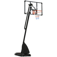 
              SPORTNOW Adjustable Basketball Hoop with Weighted Base Wheels 2.4-2.9m
            