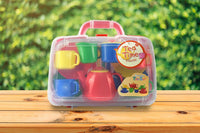 
              Vinsani Kids 15 Piece Red Portable Plastic Tea Set with Carry Case for Age 3+
            