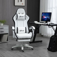 Vinsetto Racing Style Gaming Chair with Reclining Function Footrest Black