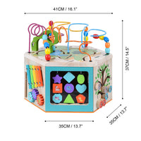 
              Teamson Kids Preschool 7 in 1 Large Educational Wooden Activity Cube PS-T0005
            