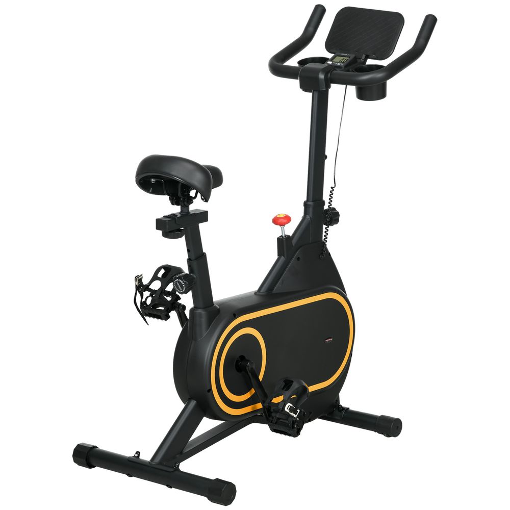 SPORTNOW Exercise Bike Stationary Bike with LCD Display for Home Cardio Workout