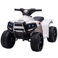 HOMCOM 6 V Kids Ride on Cars Electric ATV for 18-36 months Toddlers WHITE