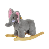 Ride on Elephant Rocker Children Rocking Horse Grey