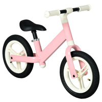 AIYAPLAY 12 inch Kids Balance Bike No Pedal with Adjustable Seat for 2-5 Years Pink